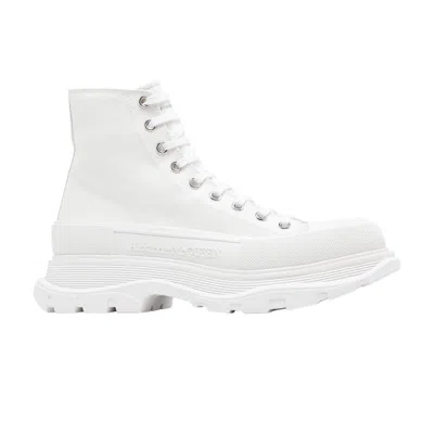 Pre-owned Alexander Mcqueen Tread Slick Boots 'white' | Men's Size 39