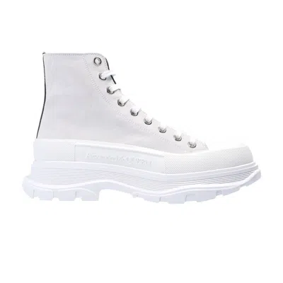 Pre-owned Alexander Mcqueen Tread Slick Boots 'white' | Men's Size 40
