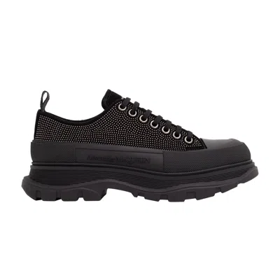 Pre-owned Alexander Mcqueen Tread Slick Lace-up 'black Embellished Studs' | Men's Size 42