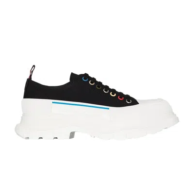 Pre-owned Alexander Mcqueen Tread Slick Lace Up 'black Multi' | Men's Size 41