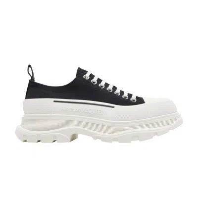 Pre-owned Alexander Mcqueen Tread Slick Lace Up 'black White' | Men's Size 44