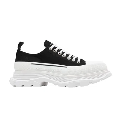 Pre-owned Alexander Mcqueen Tread Slick Lace Up 'black White' | Men's Size 45