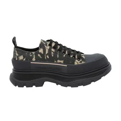 Pre-owned Alexander Mcqueen Tread Slick Lace-up 'graffiti - Black Beige' | Men's Size 39