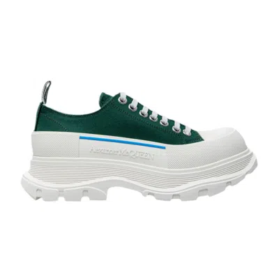 Pre-owned Alexander Mcqueen Tread Slick Lace Up 'green Blue' | Men's Size 43.5