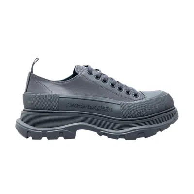 Pre-owned Alexander Mcqueen Tread Slick Lace-up 'grey' | Men's Size 41