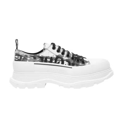 Pre-owned Alexander Mcqueen Tread Slick Lace-up 'jacket Print' | White | Men's Size 41