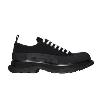 Pre-owned Alexander Mcqueen Tread Slick Lace Up 'triple Black' | Men's Size 43