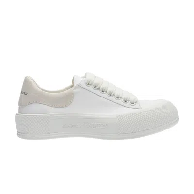 Pre-owned Alexander Mcqueen Wmns Deck Lace-up Plimsoll 'white' 2021 | Women's Size 36.5
