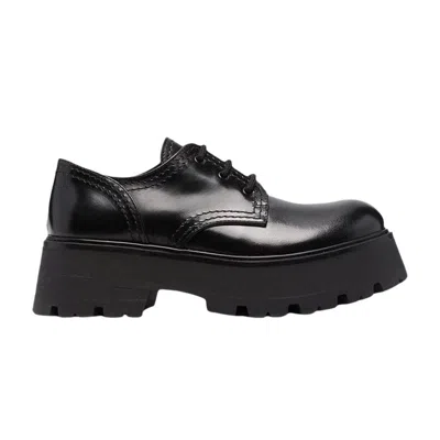 Pre-owned Alexander Mcqueen Wmns Lace-up Derby 'black' | Women's Size 39