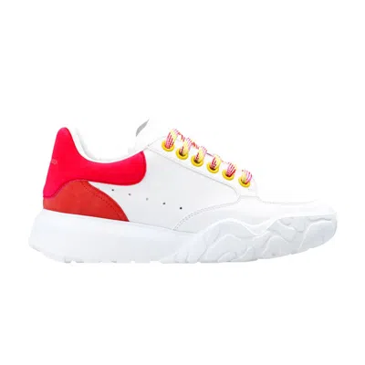 Pre-owned Alexander Mcqueen Wmns Oversized Court Trainer 'white Peony Pink' | Women's Size 3