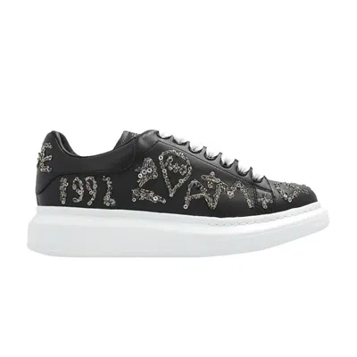 Pre-owned Alexander Mcqueen Wmns Oversized Sneaker 'black White Sequins' | Women's Size 38.5