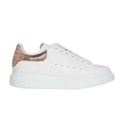 Pre-owned Alexander Mcqueen Wmns Oversized Sneaker 'burnt Pink Crocodile' | White | Women's