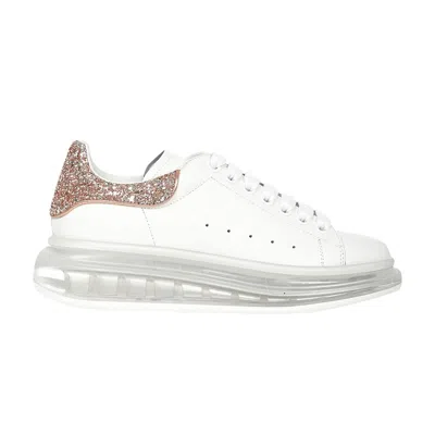 Pre-owned Alexander Mcqueen Wmns Oversized Sneaker 'clear Sole - Pink Glitter' | White | Wom