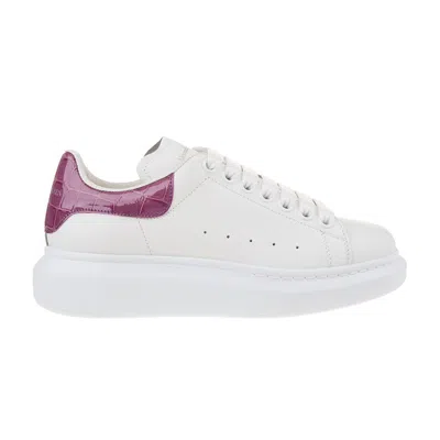 Pre-owned Alexander Mcqueen Wmns Oversized Sneaker 'crocodile Skin - Purple' | White | Women
