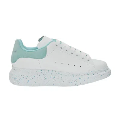 Pre-owned Alexander Mcqueen Wmns Oversized Sneaker 'white Aquamarina' | Women's Size 37