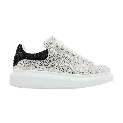 Pre-owned Alexander Mcqueen Wmns Oversized Sneaker 'white Black Crystal' | Women's Size 37