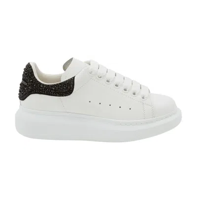 Pre-owned Alexander Mcqueen Wmns Oversized Sneaker 'white Black Crystal' | Women's Size 37.5