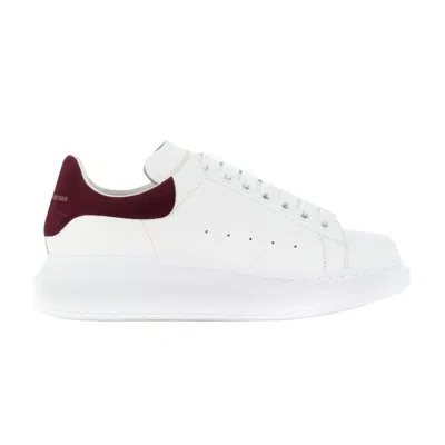 Pre-owned Alexander Mcqueen Wmns Oversized Sneaker 'white Burgundy' | Women's Size 34