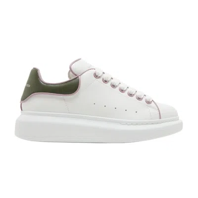 Pre-owned Alexander Mcqueen Wmns Oversized Sneaker 'white Military Green' | Women's Size 36.