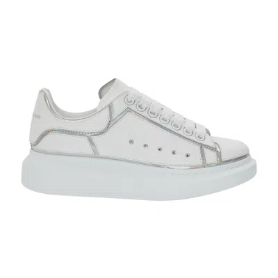 Pre-owned Alexander Mcqueen Wmns Oversized Sneaker 'white Silver Holo' | Women's Size 37