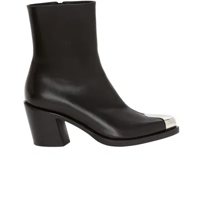 Pre-owned Alexander Mcqueen Wmns Punk Boot 'black Silver' 2022 | Women's Size 39.5