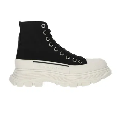 Pre-owned Alexander Mcqueen Wmns Tread Slick Boot 'black White' | Women's Size 36