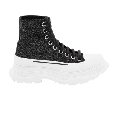 Pre-owned Alexander Mcqueen Wmns Tread Slick Boot 'galaxy Black' | Women's Size 36