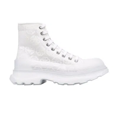 Pre-owned Alexander Mcqueen Wmns Tread Slick Boot 'white Transparent' | Women's Size 40