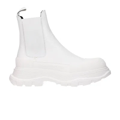 Pre-owned Alexander Mcqueen Wmns Tread Slick Boot 'white' | Women's Size 36