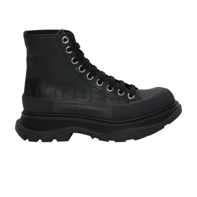 Pre-owned Alexander Mcqueen Wmns Tread Slick Boots 'black' | Women's Size 40