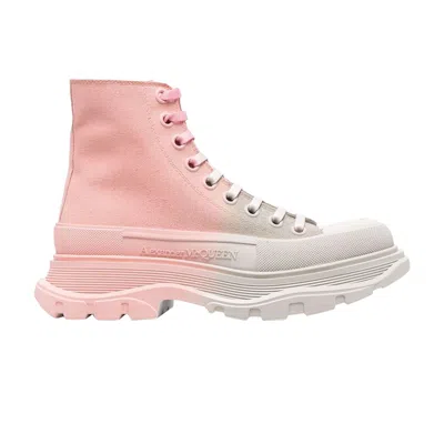 Pre-owned Alexander Mcqueen Wmns Tread Slick Boots 'pink Grey Gradient' | Women's Size 35