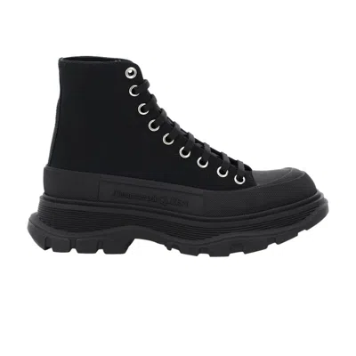 Pre-owned Alexander Mcqueen Wmns Tread Slick Boots 'triple Black' | Women's Size 36.5