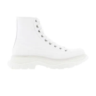 Pre-owned Alexander Mcqueen Wmns Tread Slick Boots 'white' | Women's Size 35.5