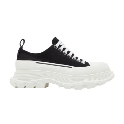 Pre-owned Alexander Mcqueen Wmns Tread Slick Lace Up 'black White' | Women's Size 36