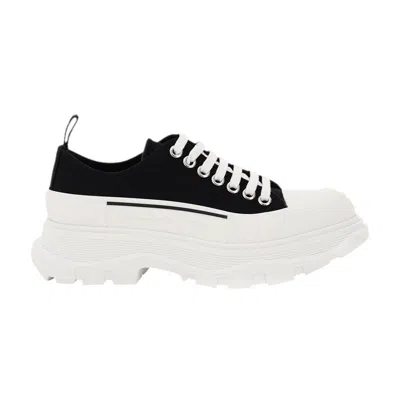 Pre-owned Alexander Mcqueen Wmns Tread Slick Lace Up 'black White' | Women's Size 40