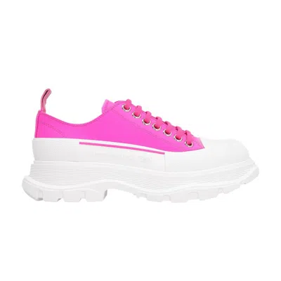 Pre-owned Alexander Mcqueen Wmns Tread Slick Lace Up 'fuchsia' | Pink | Women's Size 37