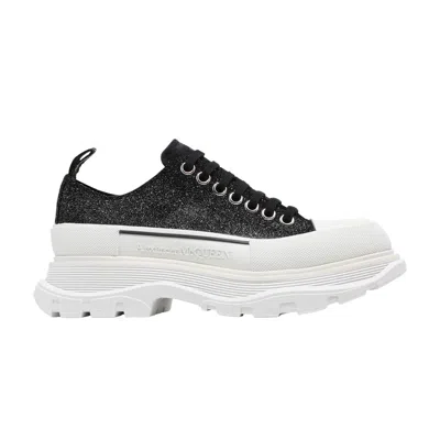Pre-owned Alexander Mcqueen Wmns Tread Slick Lace-up 'galaxy Black' | Women's Size 39.5