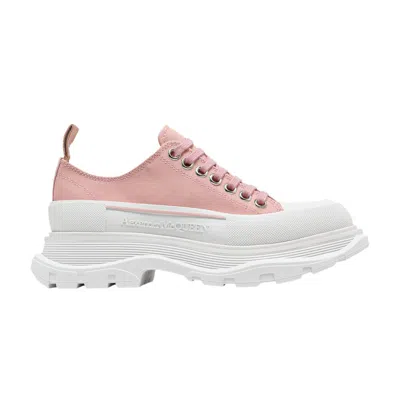 Pre-owned Alexander Mcqueen Wmns Tread Slick Lace Up 'magnolia' | Pink | Women's Size 37