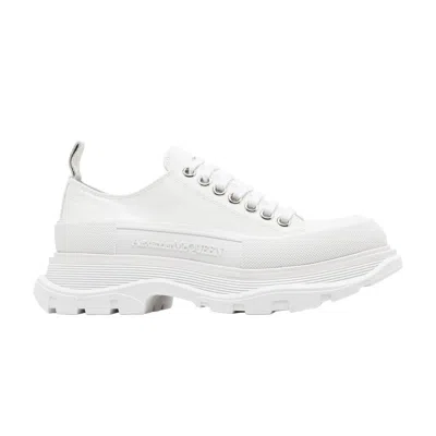 Pre-owned Alexander Mcqueen Wmns Tread Slick Lace Up 'white' | Women's Size 38.5