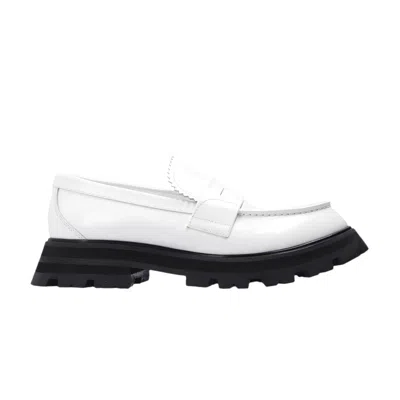 Pre-owned Alexander Mcqueen Wmns Wander Loafer 'white Black' | Women's Size 40