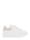 Alexander Mcqueen Oversized Snakeskin-embossed Leather Sneakers In White