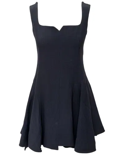 Alexander Mcqueen A-line Mini Dress In Blue