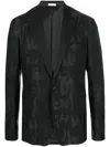 ALEXANDER MCQUEEN ALL-OVER LOGO-PRINT BLAZER