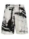 Alexander Mcqueen Alexander Mc Queen Printed Organic Cotton Shorts In Multicolor