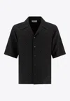 Alexander Mcqueen All-over Skulls Shirt In Black