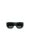 Alexander Mcqueen Am 0449s Square-frame Sunglasses In Black