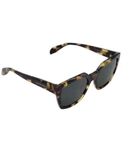 Alexander Mcqueen Am0042s Tortoiseshell Square Sunglasses (authentic Pre-  Loved) In Brown