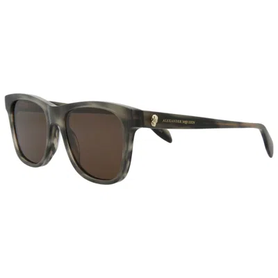 Alexander Mcqueen Am0158s30006088004 Wayfarer-style Sunglasses In Gray