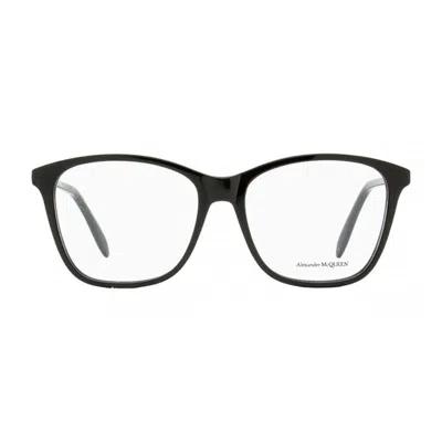 Alexander Mcqueen Am0191o001 Square Full Rim Eyeglasses In Black