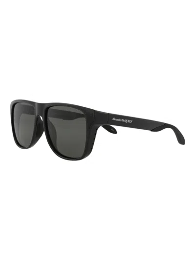 Alexander Mcqueen Am0292sa Sunglasses In 11 - Black Black Grey